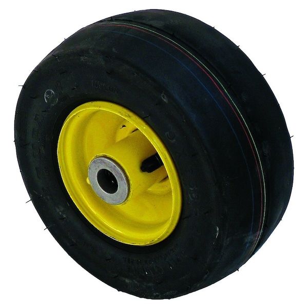 WHEEL-SMOOTH, 9X3.5X4, YELLOW, FP 8.4" x8.35" x4"